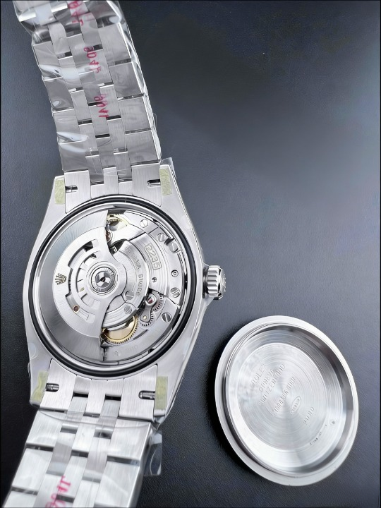 CLEANクリーン工場 ROLEXロレックスデイトジ ャスト126234 36mm ブラック文字盤 プラチナフ ルーテッドベゼル ジュビリープレスレット 1:1精 度