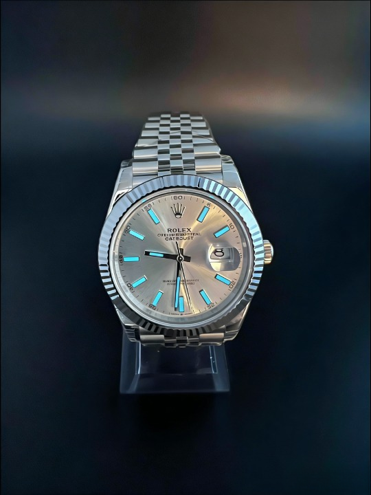 CLEANクリーン工場 ROLEXロレックスデイトジ ャスト126334 41mmシルバー文字盤 フルーテッド ベゼル ジュビリープレスレット 1:1精度