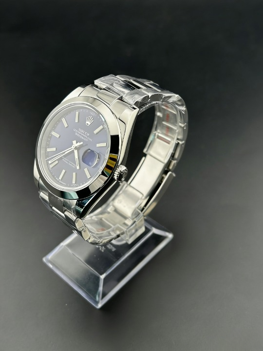 CLEANクリーン工場 ROLEXロレックスデイトジ ャスト126300 41mm  ブルー文字盤 ドーム型ベ ゼル オイスタープレスレット 1:1精度