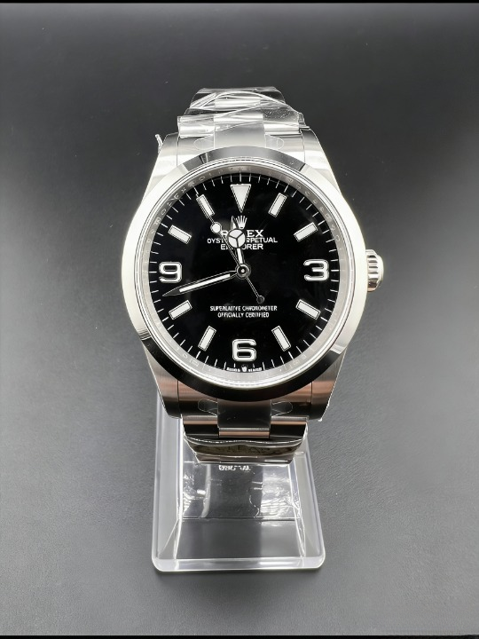 CLEANクリーン工場 、ROLEXロレックス  エクス プローラー1 124270 36mm ブラック オイスタ ースチール 1:1精度
