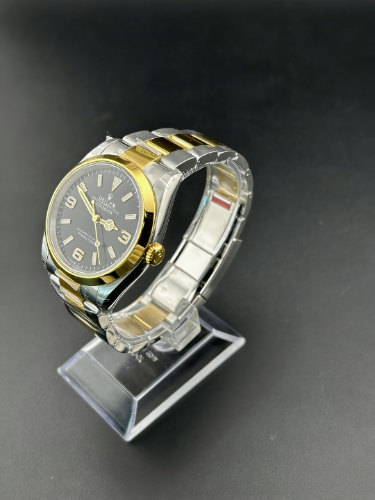CLEANクリーン工場 ROLEXロレックス エクス プローラー1 124273コンビイエローゴールド 36mm ブラック オイスタースチール 1:1精度