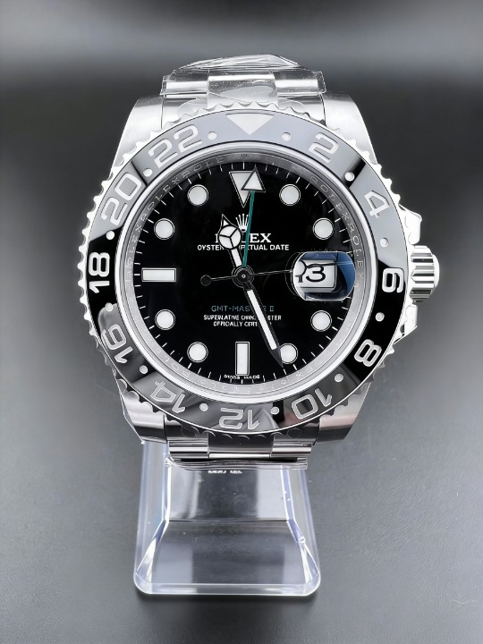 CLEANクリーン工場 ROLEXロレックスGMTマス ター ll 116710LN 40mm黒ベゼル プラック文字 盤グリーン針 1:1精度