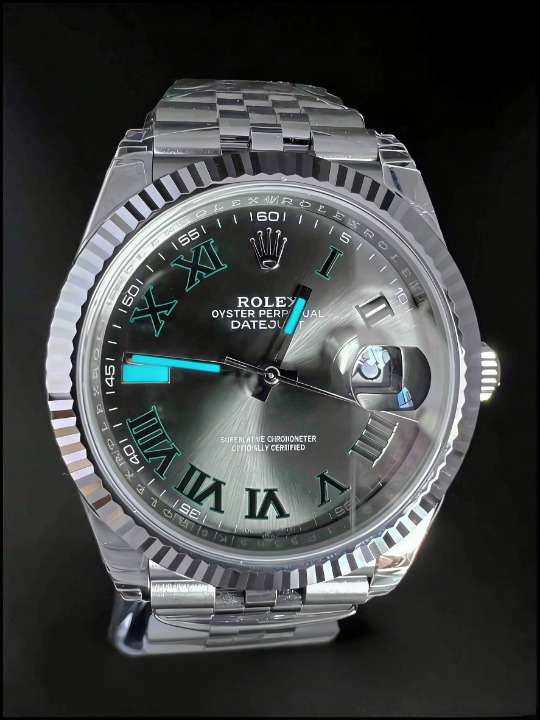 CLEANクリーン工場 ROLEXロレックスデイトジ ャスト126334 41mmスレートローマ ウィンブル ドンダイヤル ジュビリープレスレット 1:1精度