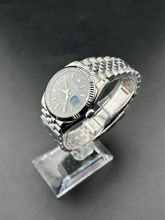 CLEANクリーン工場 ROLEXロレックスデイトジ グリーン文字盤 プラチナフ ャスト126234 36mm ルーテッドベゼル ジュビリープレスレット 1:1精 度