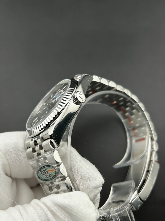 CLEANクリーン工場 ROLEXロレックスデイトジ グリーン文字盤 プラチナフ ャスト126234 36mm ルーテッドベゼル ジュビリープレスレット 1:1精 度