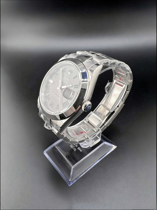 CLEANクリーン工場 ROLEXロレックスデイトジ ャスト126300 41mmスレートローマ ウィンブル ドンダイヤル ドーム型ベゼル オイスタープレス レット 1:1精度