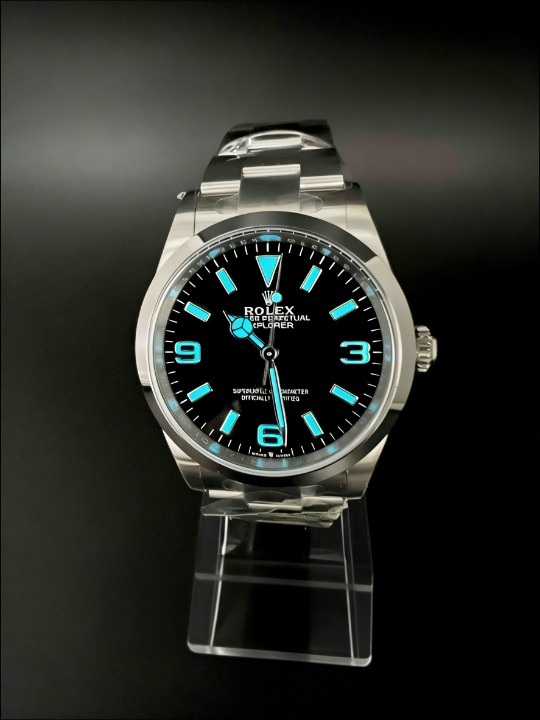 CLEANクリーン工場 、ROLEXロレックス  エクス プローラー1 124270 36mm ブラック オイスタ ースチール 1:1精度