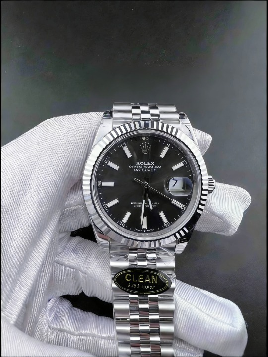 ROLEXロレックスデイトジ CLEANクリーン工場  41mmグレー文字盤 ブルーテッドベ ャスト126334 ゼル ジュビリープレスレット 1:1精度