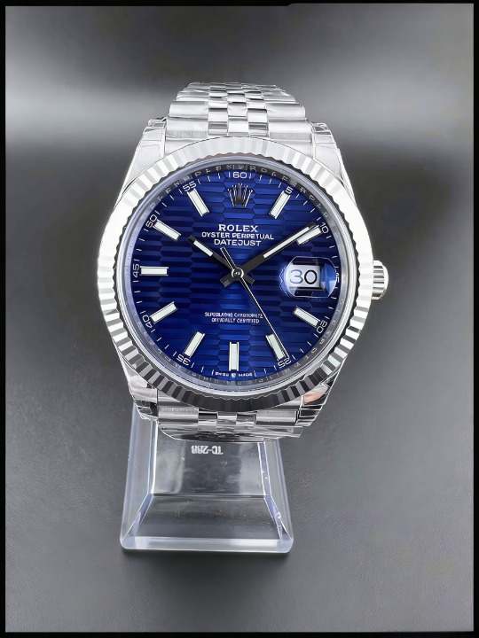 CLEANクリーン工場 ROLEXロレックスデイトジ ャスト126334 41mmフルーテッドモチーフ文字盤 フルーテッドベゼル ジュビリープレスレット 1:1 精度