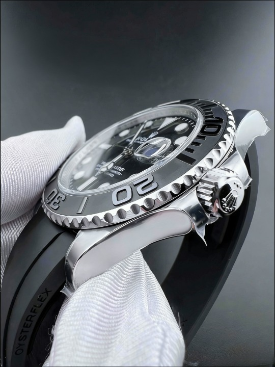 CLEANクリーン工場ROLEXロレックス ョットマス ター42 226659 プラチナ プラック文字盤 ゴム プレスレット 1:1精度