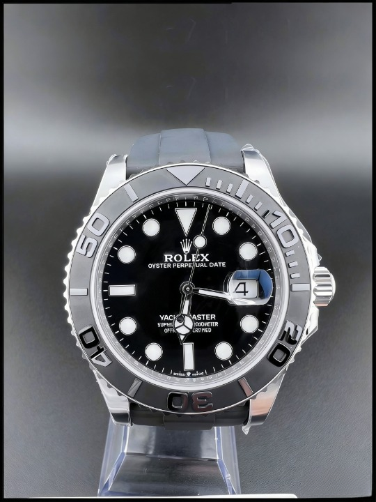 CLEANクリーン工場ROLEXロレックス ョットマス ター42 226659 プラチナ プラック文字盤 ゴム プレスレット 1:1精度