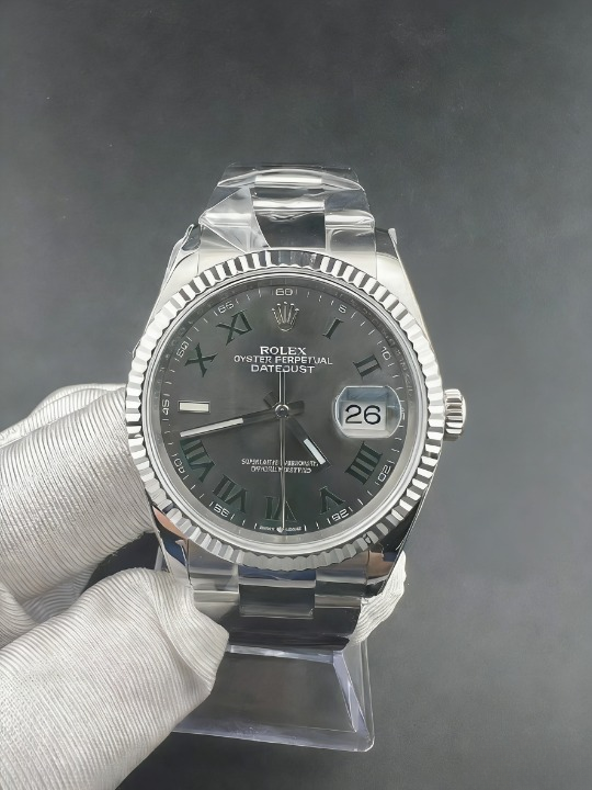 CLEANクリーン工場 ROLEXロレックスデイトジ 41mmスレートローマ ウィンブル ャスト126334 ドンダイヤル オイスタープレスレット 1:1精度
