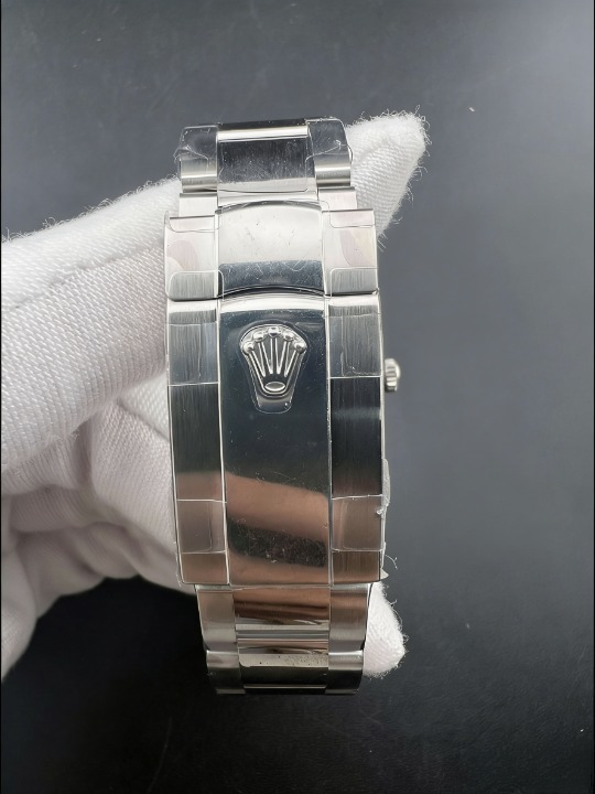 CLEANクリーン工場 ROLEXロレックスデイトジ  ブラック文字盤 ドーム型 ャスト126300 41mm ベゼル オイスタープレスレット 1:1精度