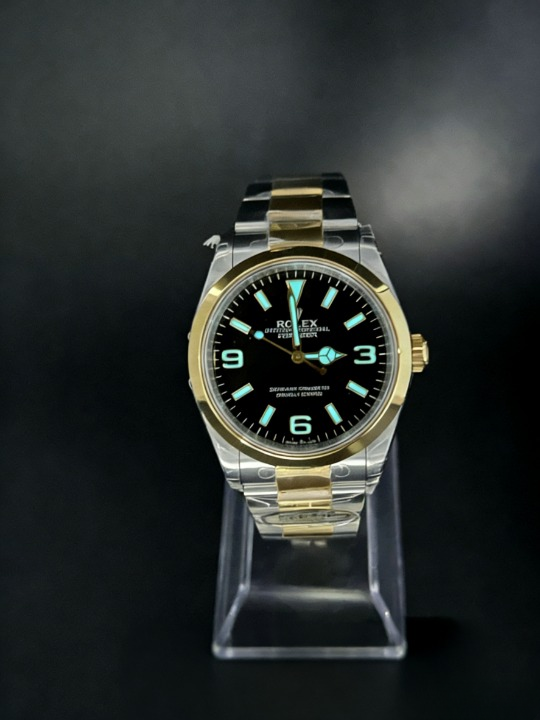 CLEANクリーン工場 ROLEXロレックス エクス プローラー1 124273コンビイエローゴールド 36mm ブラック オイスタースチール 1:1精度