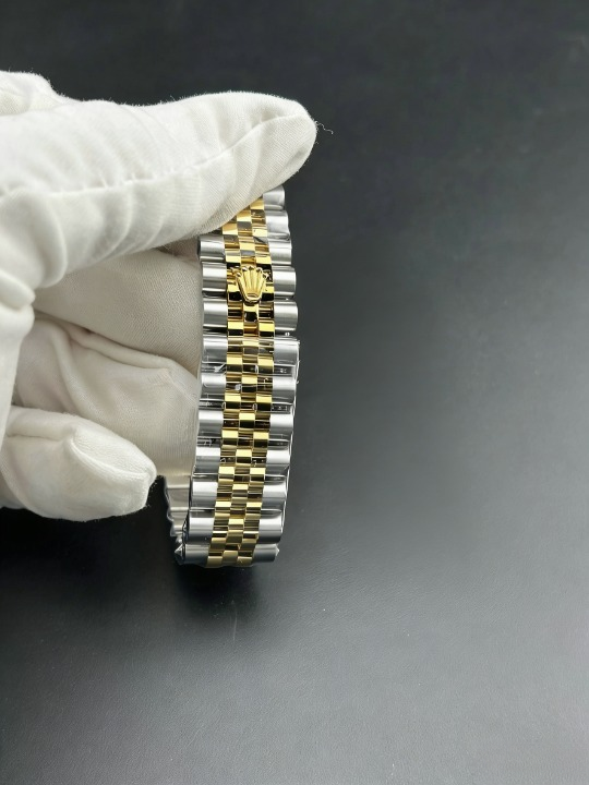 CLEANクリーン工場 ROLEXロレックスレディデ イトジャスト コンビゴールド278273 31mmダイ ヤモンド目盛り イエローゴールド文字盤 フルーテ ッドベゼル ジュビリープレスレット 1:1精度