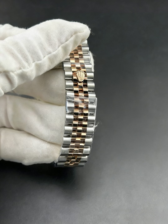 CLEANクリーン工場 ROLEXロレックスレディデ イトジャスト コンビローズゴールド278271 31m mローマン目盛り パープル文字盤 フルーテッドベ ゼル ジュビリープレスレット  1:1精度