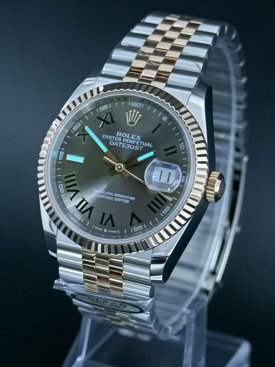 CLEANクリーン工場 ROLEXロレックスデイトジ ャスト126231 36mmコンビローズゴールド スレ ートローマ ウィンブルドンダイヤル ジュビリー プレスレット 1:1精度