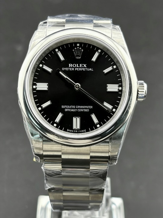 CLEANクリーン工場 ROLEXロレックス オイス ターパーペチュアル126000 36mm  ブラック オ イスタースチール 1:1精度