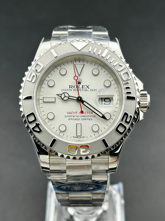CLEANクリーン工場ROLEXロレックス ヨットマス ター40 116622 プラチナ文字盤 プラチナベゼル 1:1精度