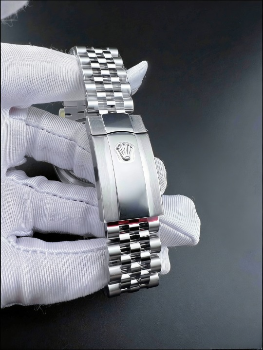 CLEANクリーン工場 ROLEXロレックスデイトジ ャスト126234 36mm ブラック文字盤 プラチナフ ルーテッドベゼル ジュビリープレスレット 1:1精 度