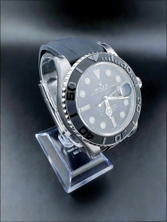 CLEANクリーン工場ROLEXロレックス ョットマス ター42 226659 プラチナ プラック文字盤 ゴム プレスレット 1:1精度