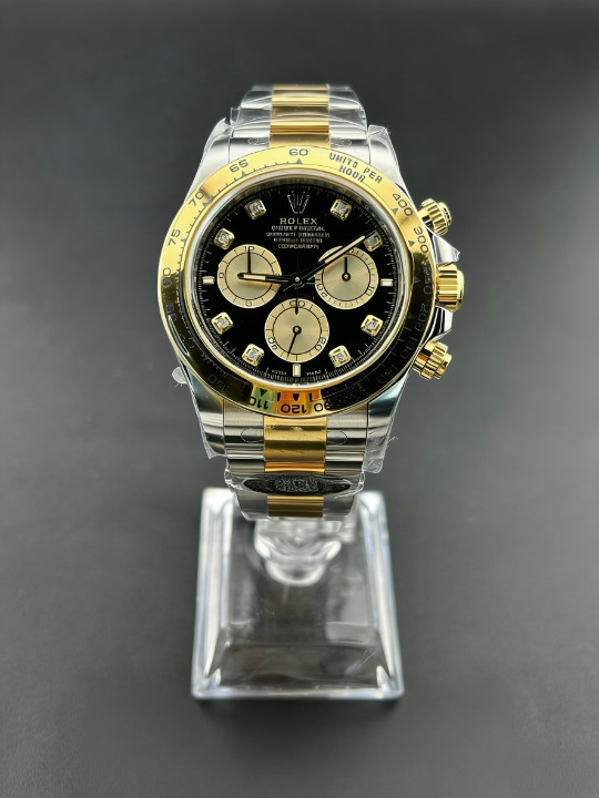 CLEANクリーン工場ROLEXロレックス デイトナ 126503 コンビイエローゴールド  ブラックダイヤモ ンド文字盤 cal.4131 1:1精度