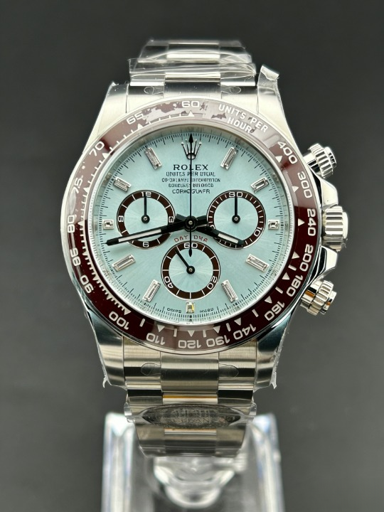 CLEANクリーン工場ROLEXロレックス デイトナ 126506プラチナ アイスブルーダイヤモンド入り文 字盤 cal.4131ムーブメントスケルトン1:1精度
