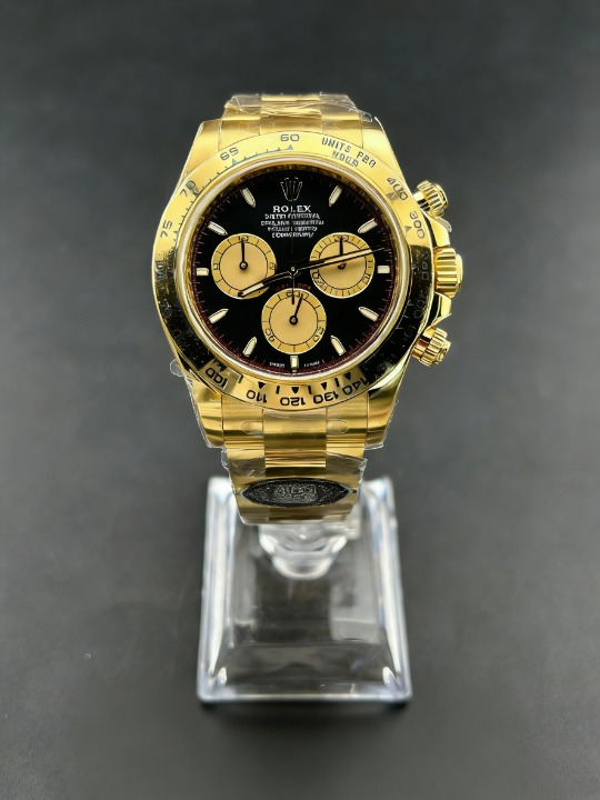 CLEANクリーン工場ROLEXロレックス デイトナ 126508 イエローゴールド ブラック文字盤 cal.4131 1:1精度