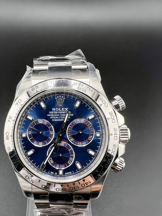 CLEANクリーン工場ROLEXロレックス デイトナ ホワイトゴールド116509ブルー文字盤 cal.4130 l:1精 度