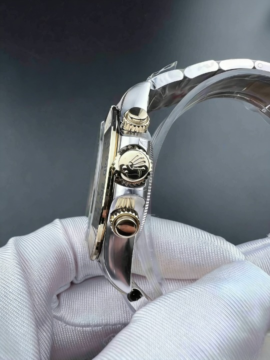 CLEANクリーン工場ROLEXロレックス デイトナ 116503 コンビゴールド ダイヤモンドインデック ス ブラック文字盤 cal.4130 1:1精度