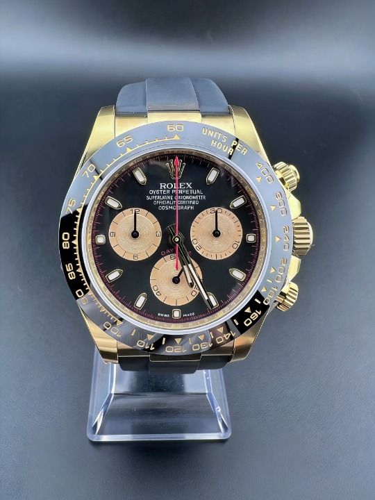 CLEANクリーン工場ROLEXロレックス デイトナ 116518LN イエローゴールド ブラック文字盤 cal.4130 1:1精度