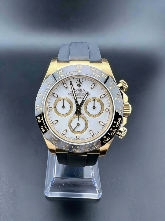 CLEANクリーン工場ROLEXロレックス デイトナ 116518LN イエローゴールド ホワイト文字盤 cal.4130 1:1精度