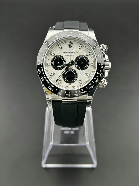 CLEANクリーン工場ROLEXロレックス デイトナ 116519LN (本物隕石) メテオライト文字盤 ホワイ トゴールド cal.4130 1:1精度