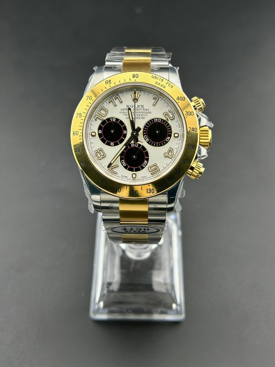 CLEANクリーン工場ROLEXロレックス デイトナ 116523 コンビイエローゴールド パンダ文字盤 cal.4130 1:1精度
