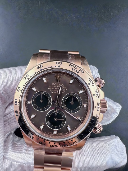 CLEANクリーン工場ROLEXロレックス デイトナ 116505 ローズゴールド チョコレート文字盤 cal.4130 1:1精度
