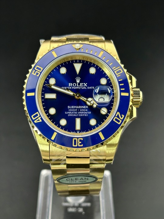 CLEANクリーン工場 ROLEXロレックスサブマリ ーナデイト41mm 126618LB 全ゴールド ブルー文 字盤 1:1級