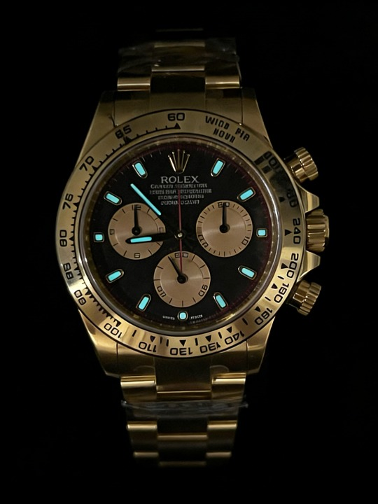 CLEANクリーン工場ROLEXロレックス デイトナ 116508 イエローゴールド ブラック文字盤 赤針 cal.4130 1:1精度