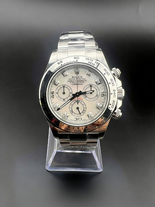 CLEANクリーン工場ROLEXロレックス デイトナ 116509 プラチナ 天然マザーオプパール文字盤 ダ イヤモンド目盛り cal.4130 1:1精度