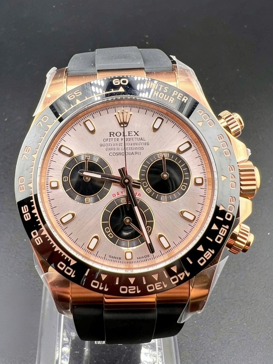 CLEANクリーン工場ROLEXロレックス デイトナ 116515LN ピンクゴールド ピンクゴールド/プラッ ク文字盤 cal.4130 1:1精度