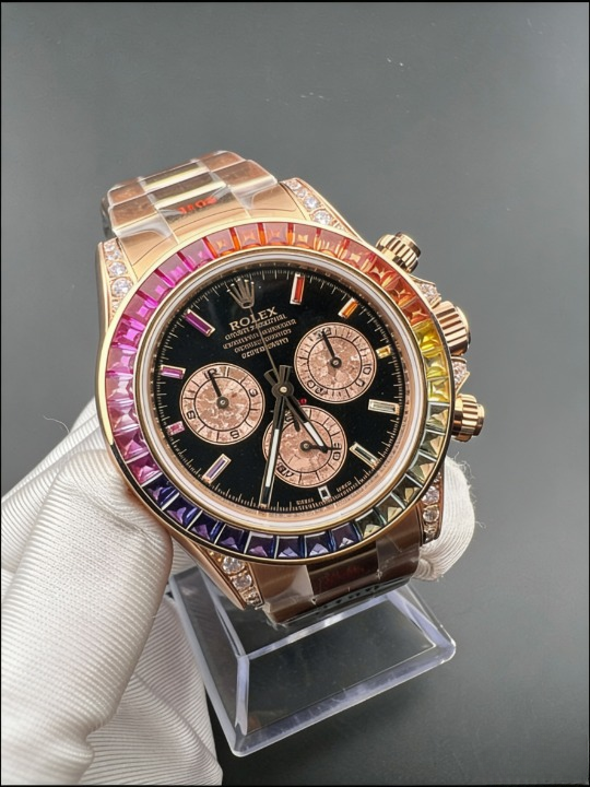 CLEANクリーン工場ROLEXロレックス デイトナ 116595 レインボー ローズゴールド ダイヤモンド cal.4130 1:1精度