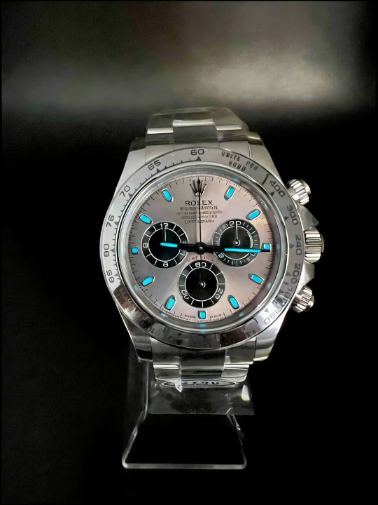 CLEANクリーン工場ROLEXロレックス ホワイト ゴールド デイトナ116509プラチナベゼル グレー文 字盤 cal.41301:1精度