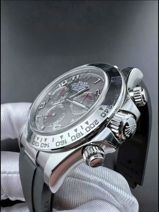 CLEANクリーン工場ROLEXロレックス デイトナ 116519赤針グレー文字盤 ホワイトゴールドcal.4130 1:1精度