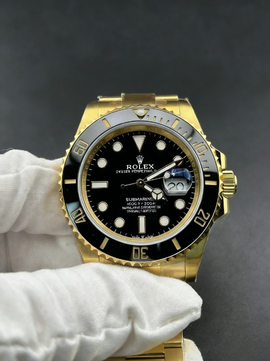 CLEANクリーン工場 ROLEXロレックスサブマリ ーナデイト41mm 126618LN 全ゴールド ブラック 文字盤 1:1級