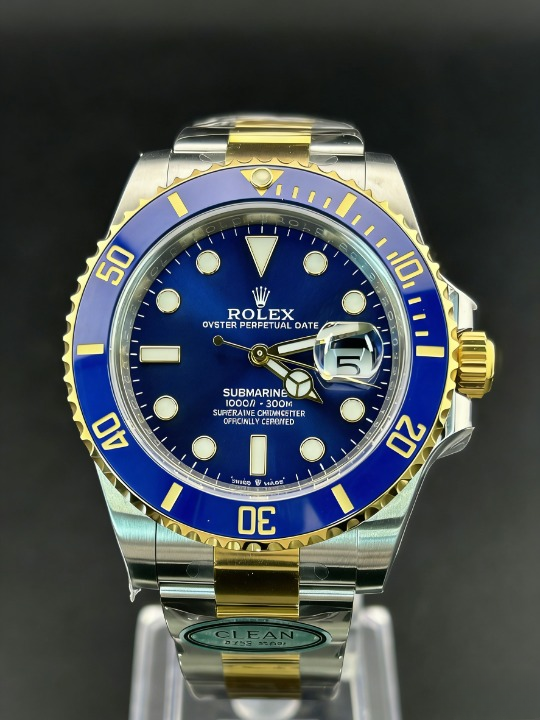CLEANクリーン工場 ROLEXロレックスサブマリ ーナデイト41mm 126613LB コンビゴールド ブル ー文字盤 1:1級