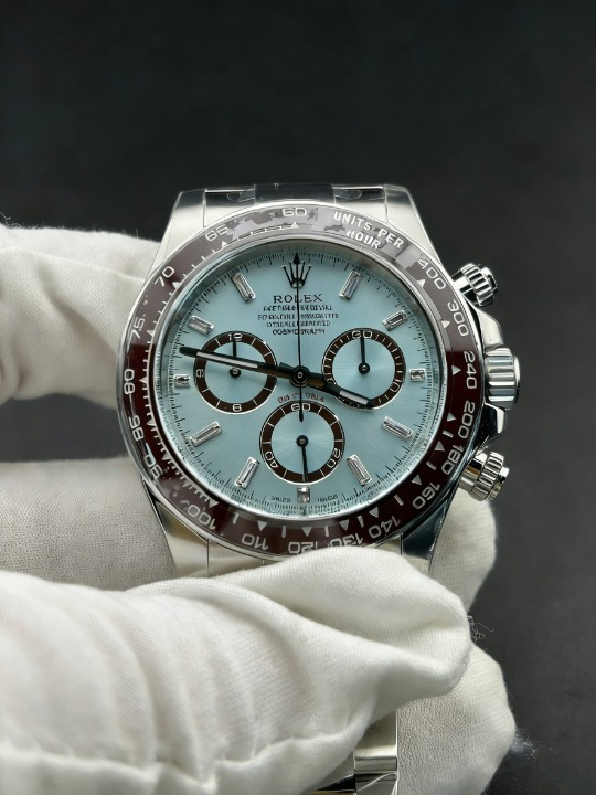 CLEANクリーン工場ROLEXロレックス デイトナ 126506プラチナ アイスブルーダイヤモンド入り文 字盤 cal.4131ムーブメントスケルトン1:1精度