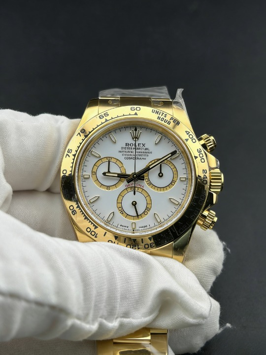 CLEANクリーン工場ROLEXロレックスデイトナ 126508 イエローゴールド ホワイト文字盤 cal.4131 1:1精度