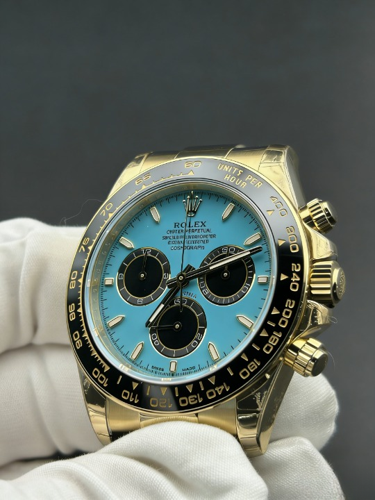 CLEANクリーン工場ROLEXロレックスデイトナ 1126518LN イエローゴールド ターコイズブルー文字 cal.4131 1:1精度