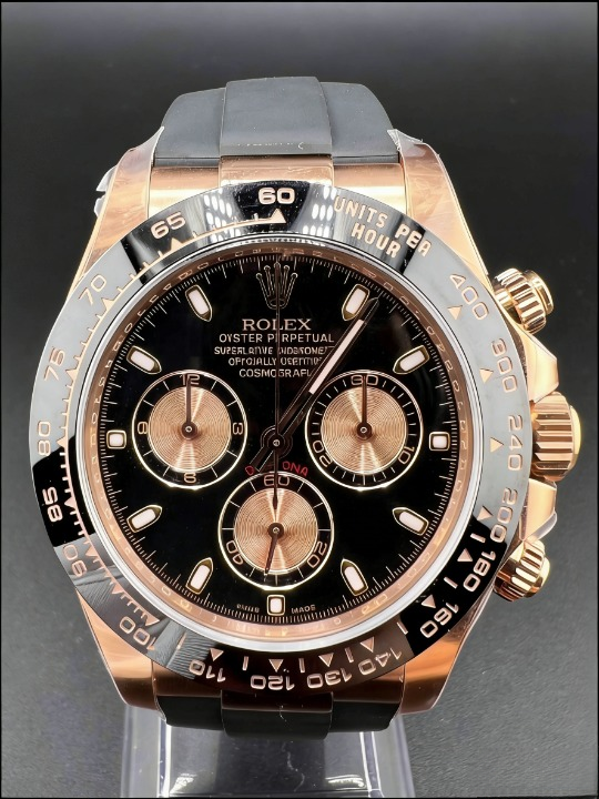 CLEANクリーン工場ROLEXロレックス デイトナ 116515LN エバーローズゴールド プラック文字盤 cal.4130 1:1精度