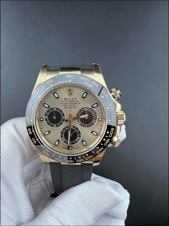 CLEANクリーン工場ROLEXロレックス デイトナ 116518 ゴールド シャンパンプラックパンダ文字盤 cal.4130 1:1精度