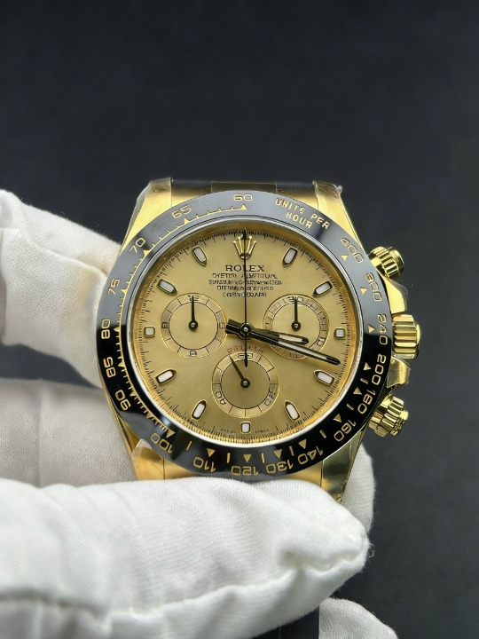 CLEANクリーン工場ROLEXロレックスデイトナ 116518 ゴール シャンパンブラックパンダ文字盤 cal.4130 1:1精度